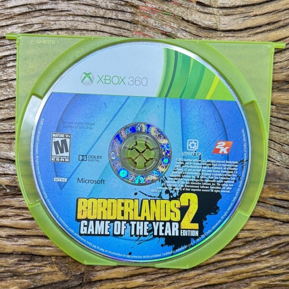 Borderlands 2 Game of the Year Edition Xbox 360 Disc Only NTSC‎ 2K Gearbox 2013